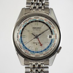 SEIKO WORLD TIME 自動巻腕時計　　se03317